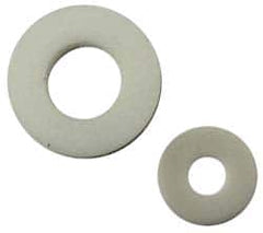 Made in USA - 1/4" Screw, PTFE Standard Flat Washer - 0.253" ID x 0.814" OD, 0.24" Thick, Plain Finish - Exact Tooling