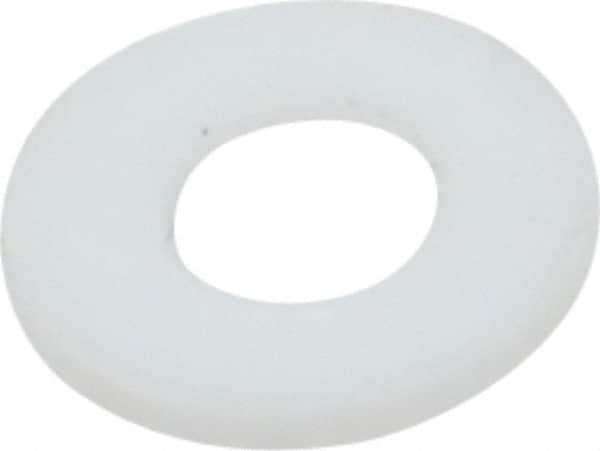 Made in USA - #4 Screw, PTFE Standard Flat Washer - 0.116" ID x 1/4" OD, 0.031" Thick, Plain Finish - Exact Tooling