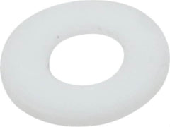 Made in USA - #4 Screw, PTFE Standard Flat Washer - 0.116" ID x 1/4" OD, 0.031" Thick, Plain Finish - Exact Tooling