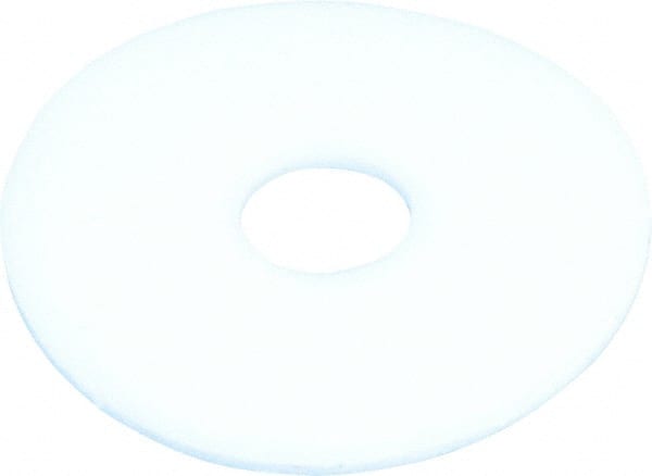 Made in USA - #8 Screw, PTFE Standard Flat Washer - 0.197" ID x 3/4" OD, 0.031" Thick, Plain Finish - Exact Tooling