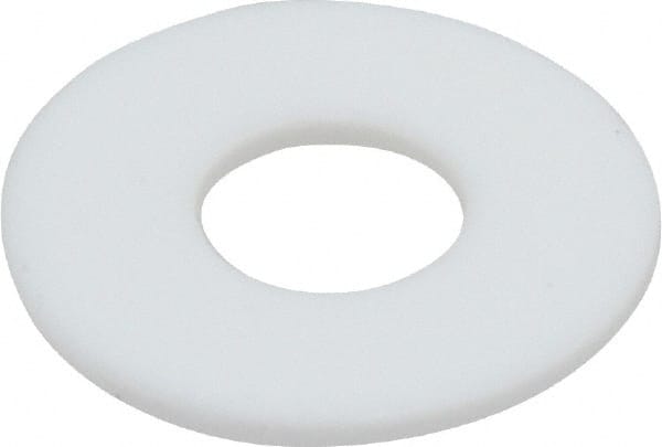Made in USA - 3/8" Screw, PTFE Standard Flat Washer - 0.406" ID x 1" OD, 0.062" Thick, Plain Finish - Exact Tooling