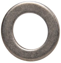 Made in USA - 0.06" Thick, 0.38" Inside x 5/8" OD, Round Shim - 5/16" Screw, Uncoated 302/304 Stainless Steel - Exact Tooling