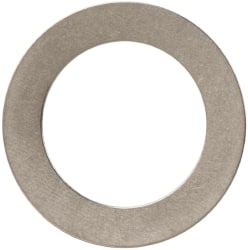 Made in USA - 0.01" Thick, 0.505" Inside x 3/4" OD, Round Shim - 7/16" Screw, Uncoated 302/304 Stainless Steel - Exact Tooling