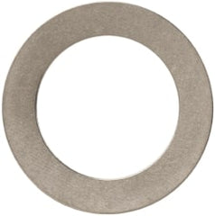 Made in USA - 0.01" Thick, 0.505" Inside x 3/4" OD, Round Shim - 7/16" Screw, Uncoated 302/304 Stainless Steel - Exact Tooling