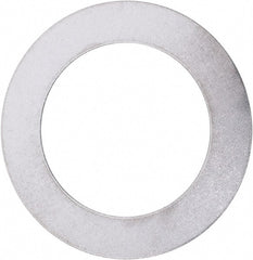 Made in USA - 0.012" Thick, 0.505" Inside x 3/4" OD, Round Shim - 7/16" Screw, Uncoated 302/304 Stainless Steel - Exact Tooling