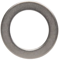 Made in USA - 0.03" Thick, 0.505" Inside x 3/4" OD, Round Shim - 7/16" Screw, Uncoated 302/304 Stainless Steel - Exact Tooling