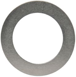 Made in USA - 0.005" Thick, 0.505" Inside x 3/4" OD, Round Shim - 7/16" Screw, Uncoated 302/304 Stainless Steel - Exact Tooling