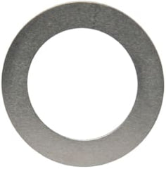 Made in USA - 0.005" Thick, 0.505" Inside x 3/4" OD, Round Shim - 7/16" Screw, Uncoated 302/304 Stainless Steel - Exact Tooling