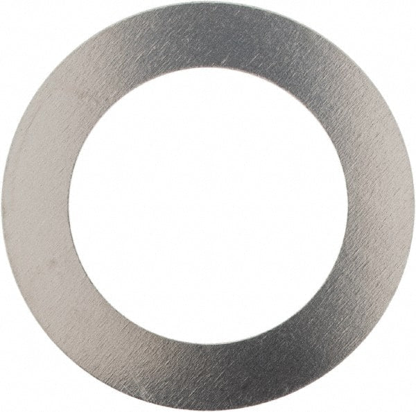 Made in USA - 0.006" Thick, 0.505" Inside x 3/4" OD, Round Shim - 7/16" Screw, Uncoated 302/304 Stainless Steel - Exact Tooling