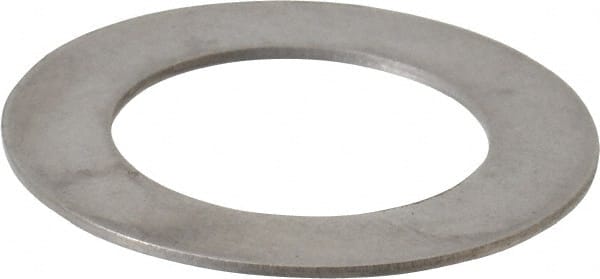 Made in USA - 0.024" Thick, 0.63" Inside x 1" OD, Round Shim - 9/16" Screw, Uncoated 302/304 Stainless Steel - Exact Tooling