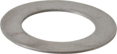 Made in USA - 0.024" Thick, 0.63" Inside x 1" OD, Round Shim - 9/16" Screw, Uncoated 302/304 Stainless Steel - Exact Tooling