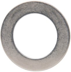 Made in USA - 0.03" Thick, 0.63" Inside x 1" OD, Round Shim - 9/16" Screw, Uncoated 302/304 Stainless Steel - Exact Tooling