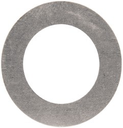 Made in USA - 0.005" Thick, 0.63" Inside x 1" OD, Round Shim - 9/16" Screw, Uncoated 302/304 Stainless Steel - Exact Tooling