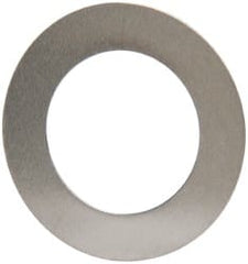 Made in USA - 0.006" Thick, 0.63" Inside x 1" OD, Round Shim - 9/16" Screw, Uncoated 302/304 Stainless Steel - Exact Tooling