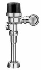 Sloan Valve Co. - 1-1/4" Spud Coupling, 3/4" Pipe, Urinal Automatic Flush Valve - Handle Opening, 3.5 Gal per Flush, Plastic Cover, Powered by 4 AA Batteries - Exact Tooling