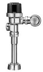 Sloan Valve Co. - 1-1/4" Spud Coupling, 3/4" Pipe, Urinal Automatic Flush Valve - Handle Opening, 1 Gal per Flush, Plastic Cover, Powered by 4 AA Batteries - Exact Tooling