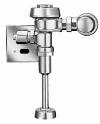 Sloan Valve Co. - 3/4" Spud Coupling, 3/4" Pipe, Urinal Automatic Flush Valve - Handle Opening, 1.5 Gal per Flush, Metal Cover, Powered by Electrical Line with 24 Volt Step Down Transformer - Exact Tooling