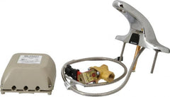 Sloan Valve Co. - Chrome Wide Base Electronic & Sensor Faucet without Mixer - Powered by 24 VDC, Standard Spout, 4" Mounting Centers - Exact Tooling