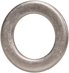 Made in USA - 0.09" Thick, 0.63" Inside x 1" OD, Round Shim - 9/16" Screw, Uncoated 302/304 Stainless Steel - Exact Tooling