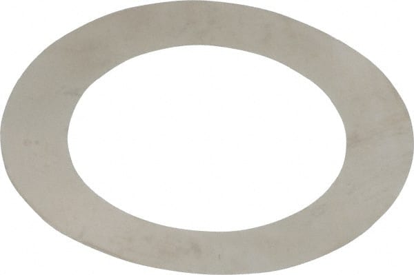 Made in USA - 0.001" Thick, 0.755" Inside x 1-1/8" OD, Round Shim - 5/8" Screw, Uncoated 302/304 Stainless Steel - Exact Tooling