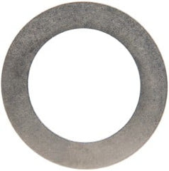 Made in USA - 0.016" Thick, 0.755" Inside x 1-1/8" OD, Round Shim - 5/8" Screw, Uncoated 302/304 Stainless Steel - Exact Tooling