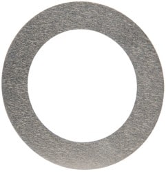 Made in USA - 0.002" Thick, 0.755" Inside x 1-1/8" OD, Round Shim - 5/8" Screw, Uncoated 302/304 Stainless Steel - Exact Tooling