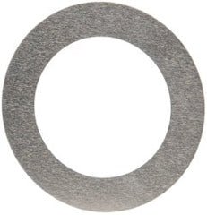 Made in USA - 0.002" Thick, 0.755" Inside x 1-1/8" OD, Round Shim - 5/8" Screw, Uncoated 302/304 Stainless Steel - Exact Tooling