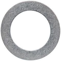 Made in USA - 0.02" Thick, 0.755" Inside x 1-1/8" OD, Round Shim - 5/8" Screw, Uncoated 302/304 Stainless Steel - Exact Tooling