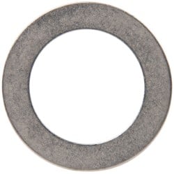 Made in USA - 0.03" Thick, 0.755" Inside x 1-1/8" OD, Round Shim - 5/8" Screw, Uncoated 302/304 Stainless Steel - Exact Tooling