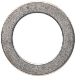 Made in USA - 0.048" Thick, 0.755" Inside x 1-1/8" OD, Round Shim - 5/8" Screw, Uncoated 302/304 Stainless Steel - Exact Tooling