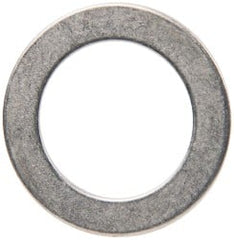 Made in USA - 0.048" Thick, 0.755" Inside x 1-1/8" OD, Round Shim - 5/8" Screw, Uncoated 302/304 Stainless Steel - Exact Tooling