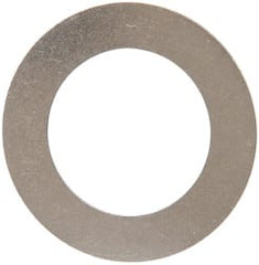 Made in USA - 0.01" Thick, 7/8" Inside x 1-3/8" OD, Round Shim - 3/4" Screw, Uncoated 302/304 Stainless Steel - Exact Tooling