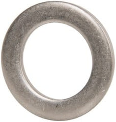 Made in USA - 1/8" Thick, 7/8" Inside x 1-3/8" OD, Round Shim - 3/4" Screw, Uncoated 302/304 Stainless Steel - Exact Tooling