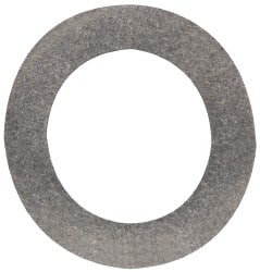 Made in USA - 0.015" Thick, 7/8" Inside x 1-3/8" OD, Round Shim - 3/4" Screw, Uncoated 302/304 Stainless Steel - Exact Tooling