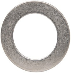 Made in USA - 0.048" Thick, 7/8" Inside x 1-3/8" OD, Round Shim - 3/4" Screw, Uncoated 302/304 Stainless Steel - Exact Tooling