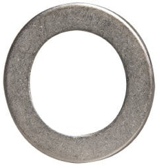 Made in USA - 0.06" Thick, 7/8" Inside x 1-3/8" OD, Round Shim - 3/4" Screw, Uncoated 302/304 Stainless Steel - Exact Tooling