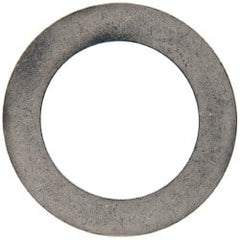 Made in USA - 0.015" Thick, 1" Inside x 1-1/2" OD, Round Shim - 7/8" Screw, Uncoated 302/304 Stainless Steel - Exact Tooling