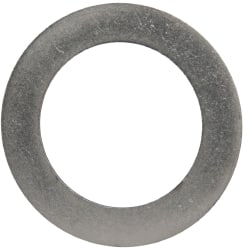Made in USA - 0.02" Thick, 1" Inside x 1-1/2" OD, Round Shim - 7/8" Screw, Uncoated 302/304 Stainless Steel - Exact Tooling