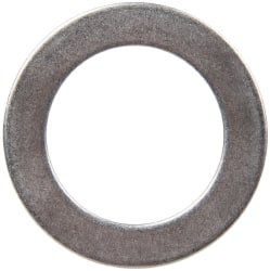 Made in USA - 0.048" Thick, 1" Inside x 1-1/2" OD, Round Shim - 7/8" Screw, Uncoated 302/304 Stainless Steel - Exact Tooling
