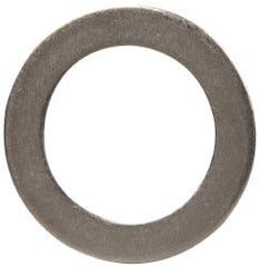 Made in USA - 0.06" Thick, 1" Inside x 1-1/2" OD, Round Shim - 7/8" Screw, Uncoated 302/304 Stainless Steel - Exact Tooling