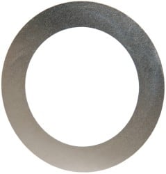 Made in USA - 0.002" Thick, 1-1/8" Inside x 1-5/8" OD, Round Shim - Uncoated 302/304 Stainless Steel - Exact Tooling