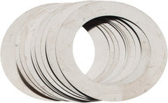 Made in USA - 0.006" Thick, 1-1/8" Inside x 1-5/8" OD, Round Shim - Uncoated 302/304 Stainless Steel - Exact Tooling