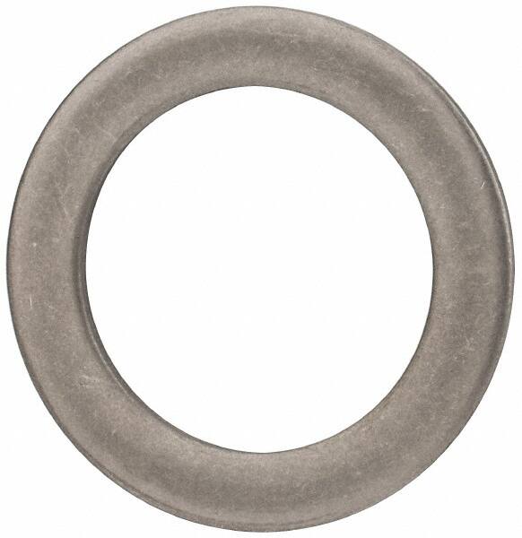 Made in USA - 0.09" Thick, 1-1/8" Inside x 1-5/8" OD, Round Shim - Uncoated 302/304 Stainless Steel - Exact Tooling