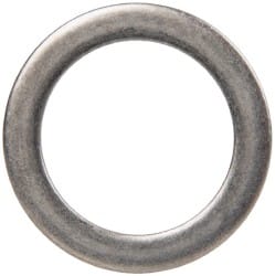 Made in USA - 0.015" Thick, 1-1/4" Inside x 1-3/4" OD, Round Shim - Uncoated 302/304 Stainless Steel - Exact Tooling