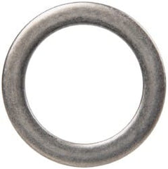 Made in USA - 0.015" Thick, 1-1/4" Inside x 1-3/4" OD, Round Shim - Uncoated 302/304 Stainless Steel - Exact Tooling