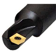 Iscar - 25mm Cut Diam, 5.8mm Max Depth of Cut, 20mm Shank Diam, 120mm OAL, Indexable Square Shoulder End Mill - Cylindrical Shank, 90° Lead Angle, Series Heliquad - Exact Tooling