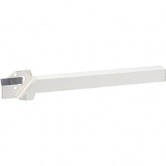 Iscar - External Thread, 0.689" Max Depth of Cut, 1.9mm Min Groove Width, 150mm OAL, Left Hand Indexable Grooving Cutoff Toolholder - 12mm Shank Height x 12mm Shank Width, DG.. Insert Style, DGT Toolholder Style, Series Do-Grip - Exact Tooling