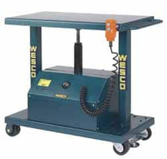 Wesco Industrial Products - 2,000 Lb Capacity Powered Post Lift Table - 37" Lift Height, 36" Platform Length x 24" Platform Width - Exact Tooling