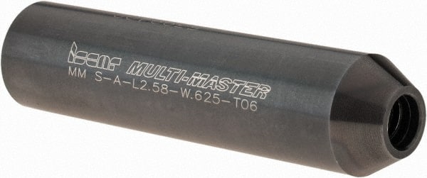 Iscar - Multimaster 5/8" Straight Shank Milling Tip Insert Holder & Shank - 0.366" Neck Diam, T06 Neck Thread, 2.58" OAL, Steel MM S-A Tool Holder - Exact Tooling