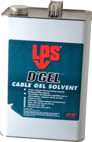 LPS - 1 Gal Bottle Cable Cleaner - Liquid, Citrus & Petroleum Distillate, Unscented - Exact Tooling